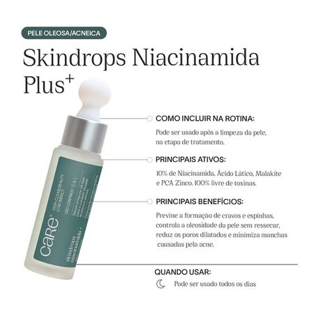 Sérum-Facial-Care-Natural-Beauty---Skindrops-Niacinamida-Plus-30ml--6