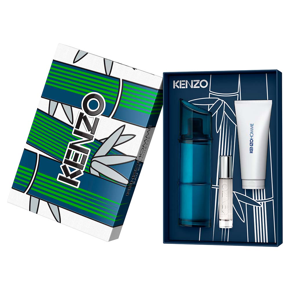 Kenzo Homme Coffret - Perfume Masculino EDT + Travel Spray + Gel