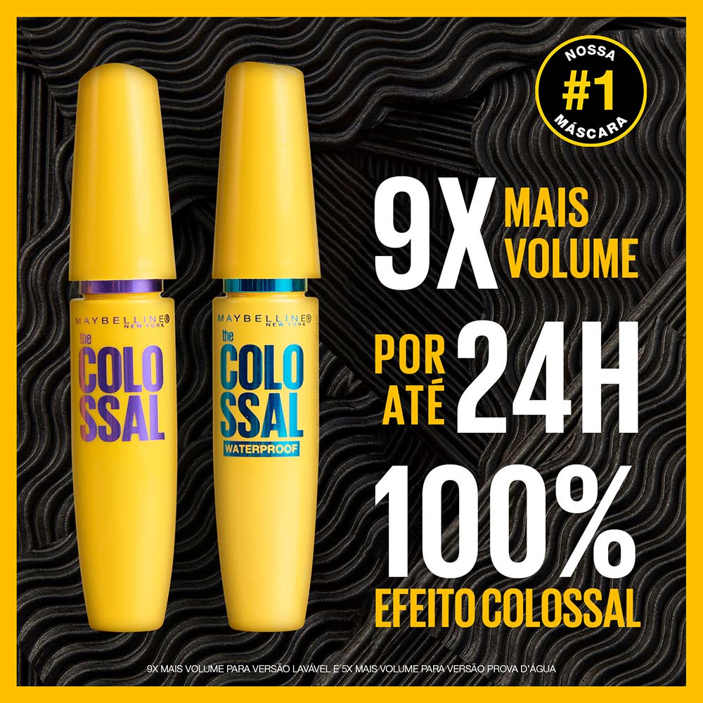Máscara de Cílios Maybelline The Colossal Volum' Express à Prova D'água