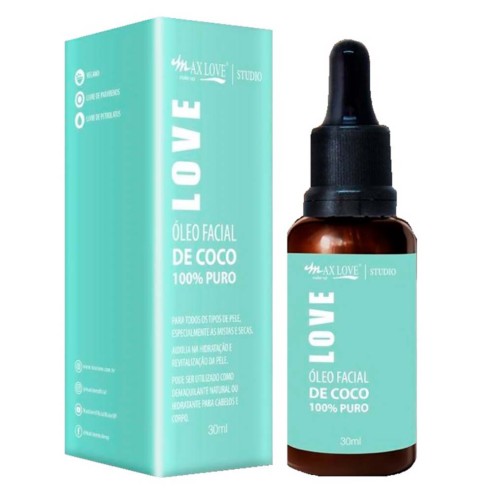 Óleo Facial De Coco Max Love 100% Puro - Época Cosméticos