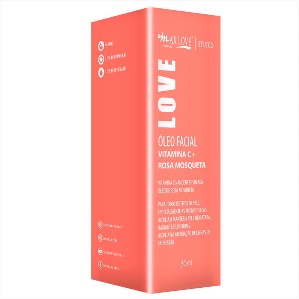 Óleo Facial Max Love Vitamina C + Rosa Mosqueta - Época Cosméticos