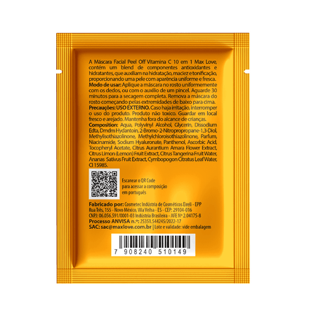 Máscara-Facial-Peel-Off-Max-Love-Sache-Vitamina-C-10-em-1-1Un--2