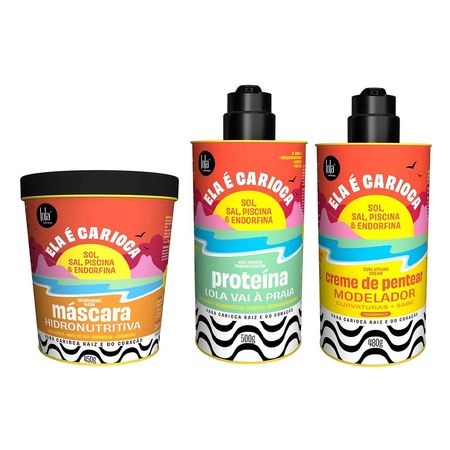 Lola-Cosmetics-Ela-é-Carioca-Kit-–-Creme-de-Pentear-+-Máscara-Hidronutritiva-+-Proteína-Kit--1