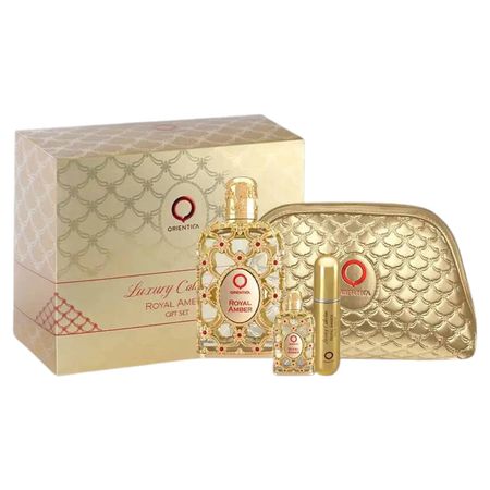 Royal-Amber-Orientica-Coffret---Perfume-Feminino-EDP-+-Travel-Size-+-Aromatizador-+-Nécessaire-Kit--1