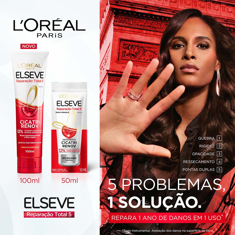 Elseve Reparação Total 5 Cicatri Renov Leave-In