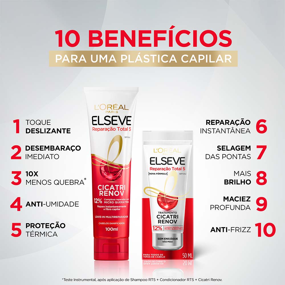 Elseve Reparação Total 5 Cicatri Renov Leave-In