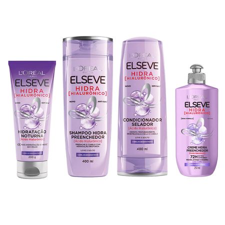 L'Oréal-Paris-Elseve-Hidra-Hialurônico-Kit---Shampoo-+-Condicionador-+-Creme-para-Pentear-+-Creme-Noturno-Kit--1