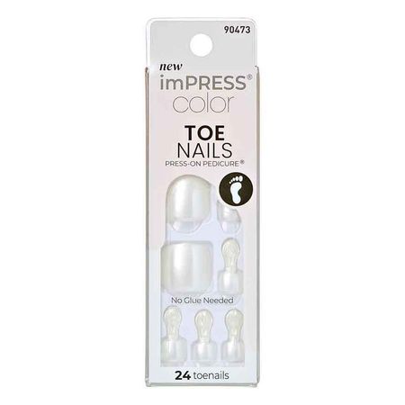 Unhas-Postiças-para-Pés--Impress-Color-By-Kiss-NY---Lustre-White-1-Un--1