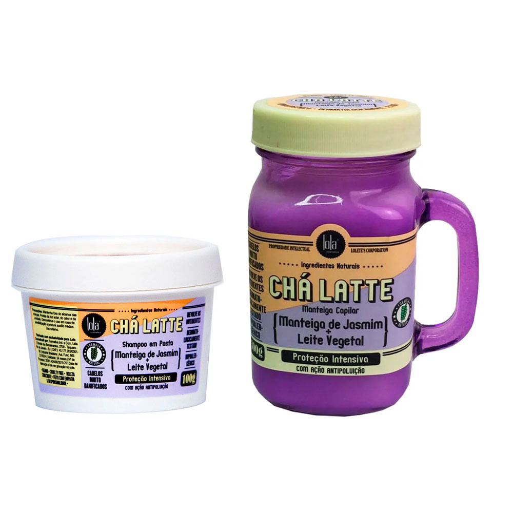 Lola Cosmetics Chá Latte Kit - Máscara Reparadora + Shampoo