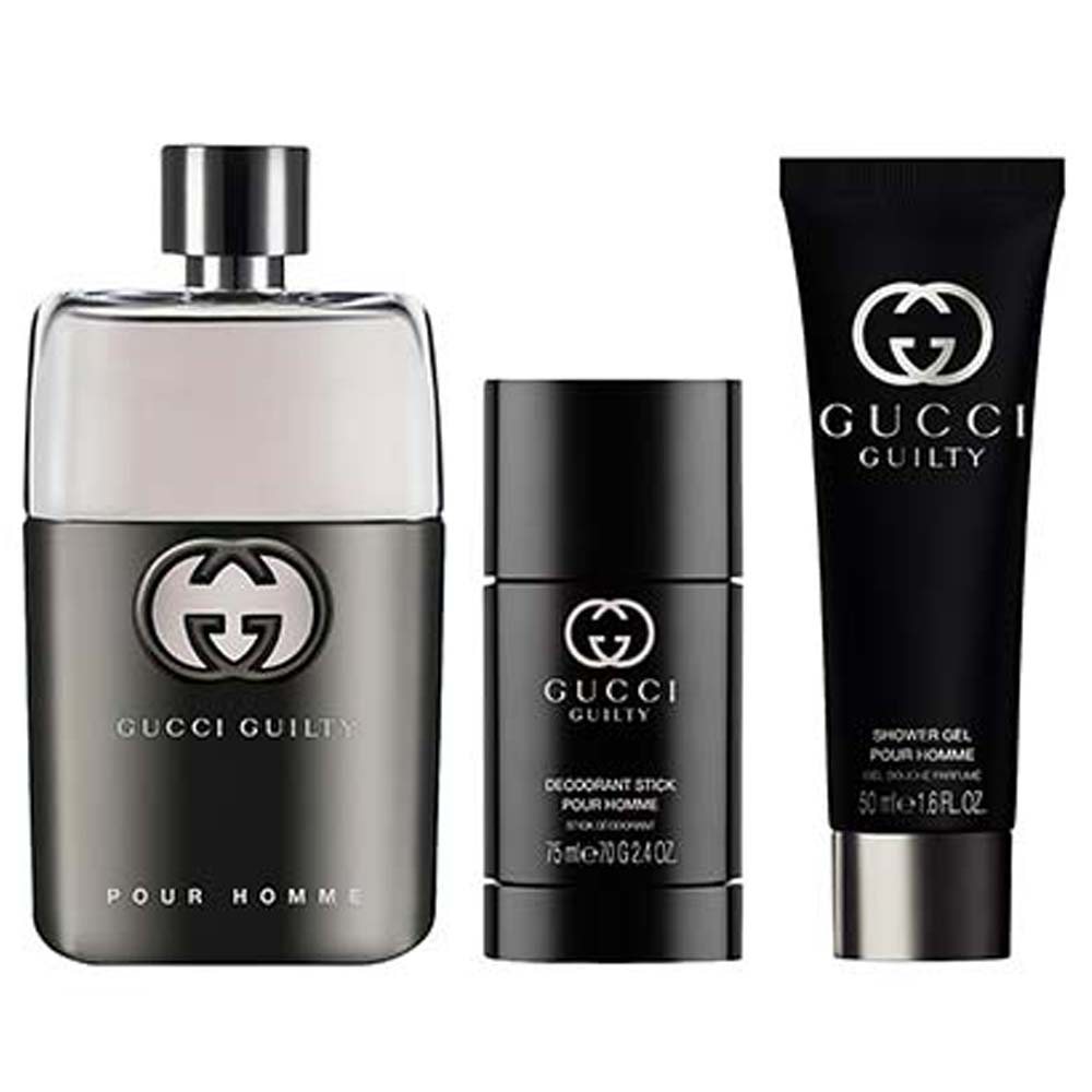 Gucci Guilty Pour Homme Coffret - Perfume Masculino EDT + Gel de