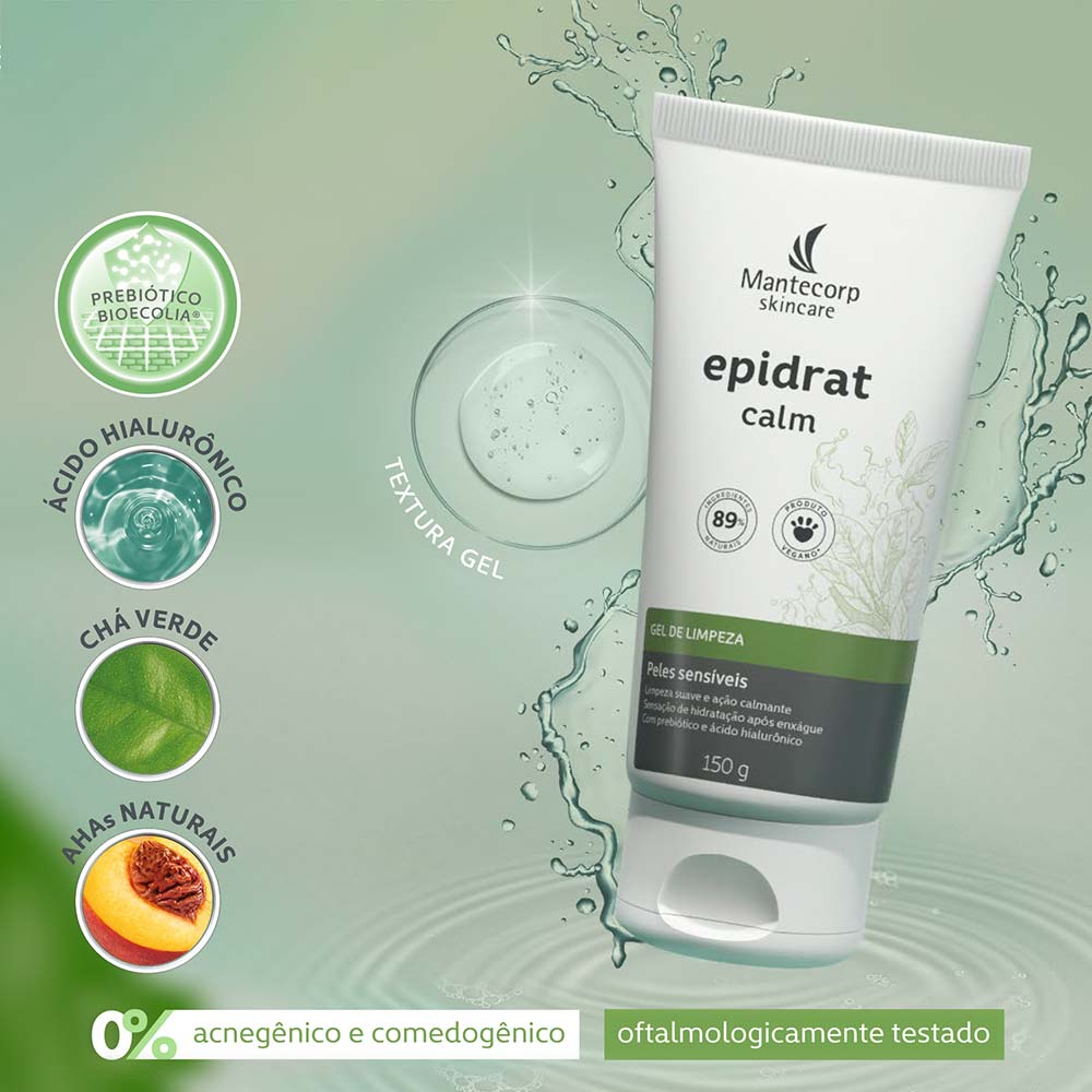 Gel de Limpeza Facial Epidrat Calm Mantecorp Skincare
