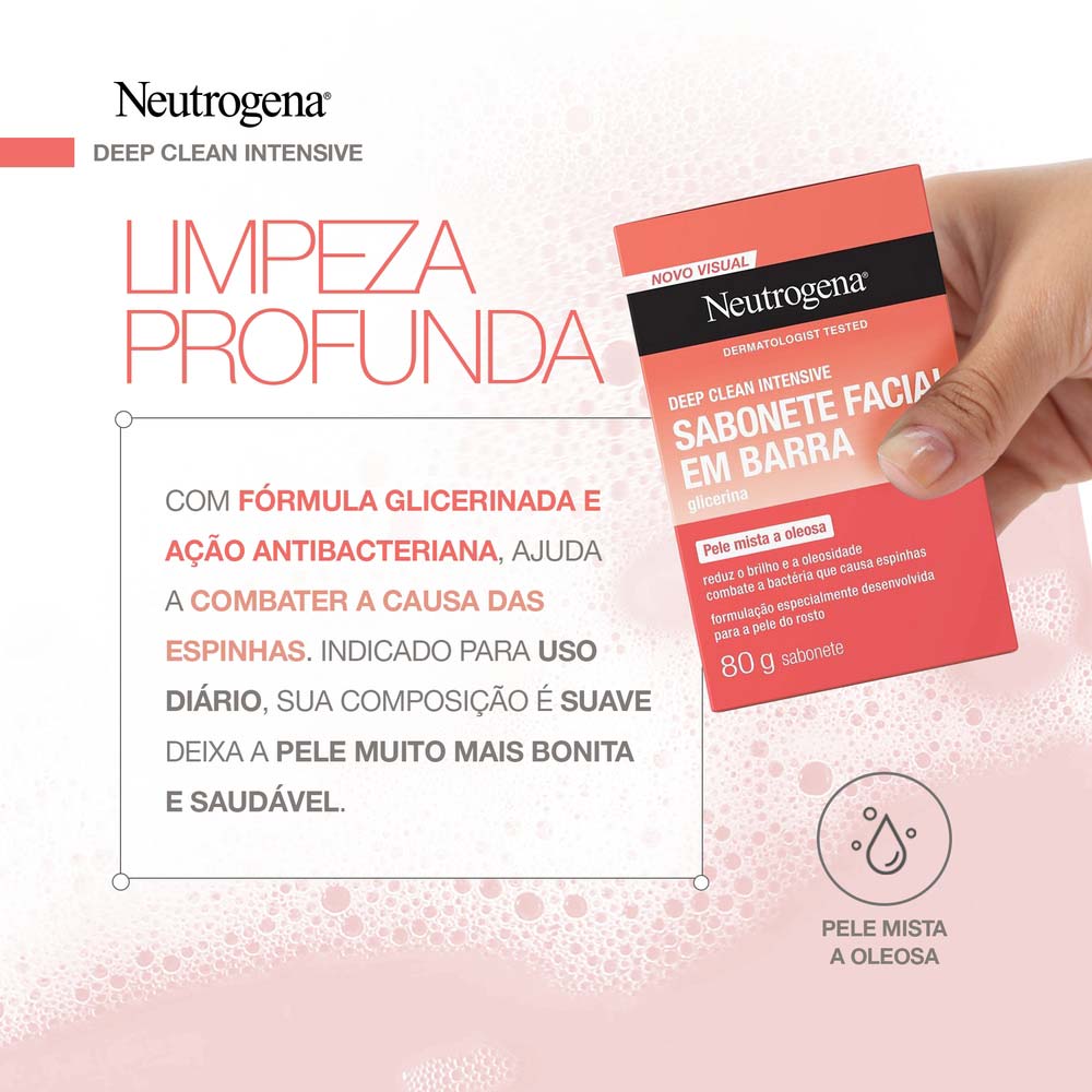 Sabonete Facial Neutrogena Deep Clean