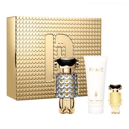 Rabanne-Fame-Coffret---Perfume-Feminino-EDP-+-Creme-corporal-Perfumed--+-Mini-Fame-Eau-de-Parfum-Kit--1