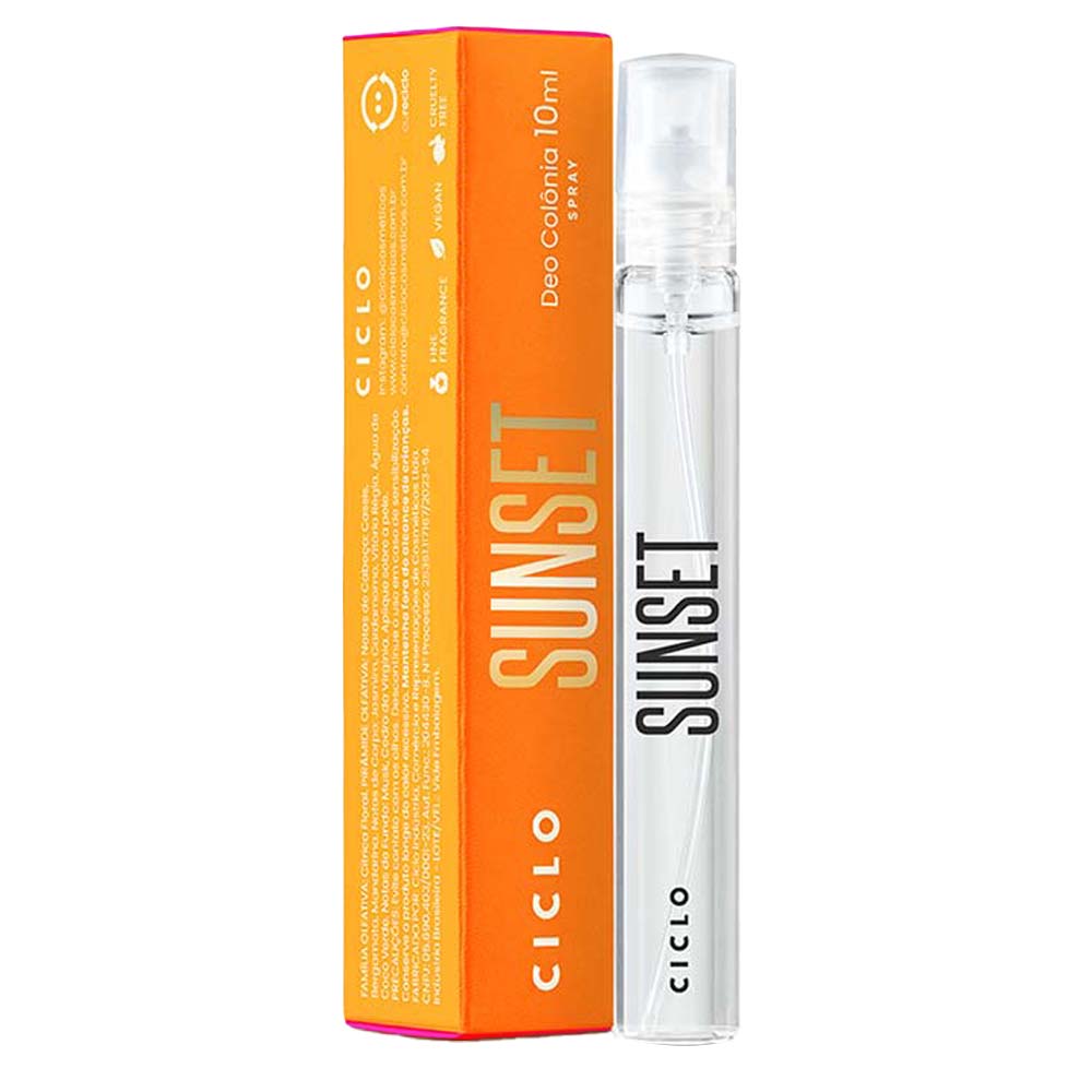 Ciclo Cosméticos Sunset Deo Colônia
