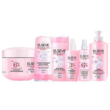 elseve-glycolic-gloss-kit-shampoo-condicionador-creme-super-serum-tratamento-creme-antiporosidade