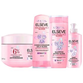 elseve-glycolic-gloss-kit-shampoo-condicionador-creme-de-tratamento-creme-super-gloss