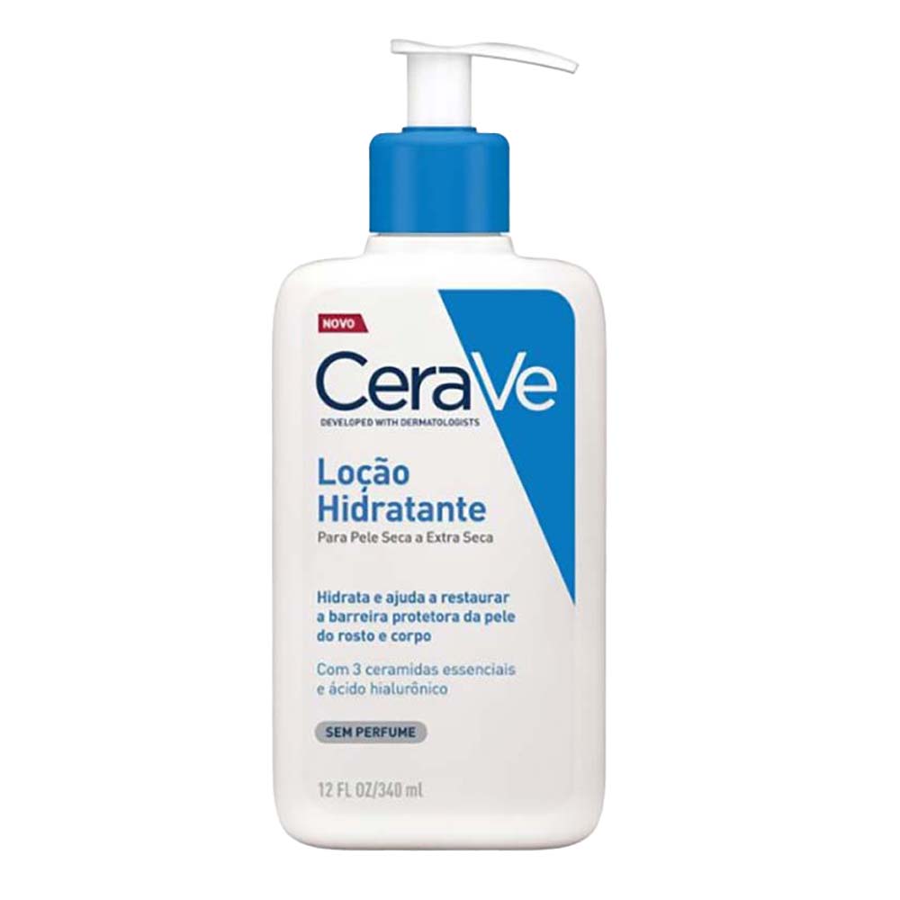 Loção Hidratante Corporal CeraVe para Pele Seca com Ácido Hialurônico e Ceramidas