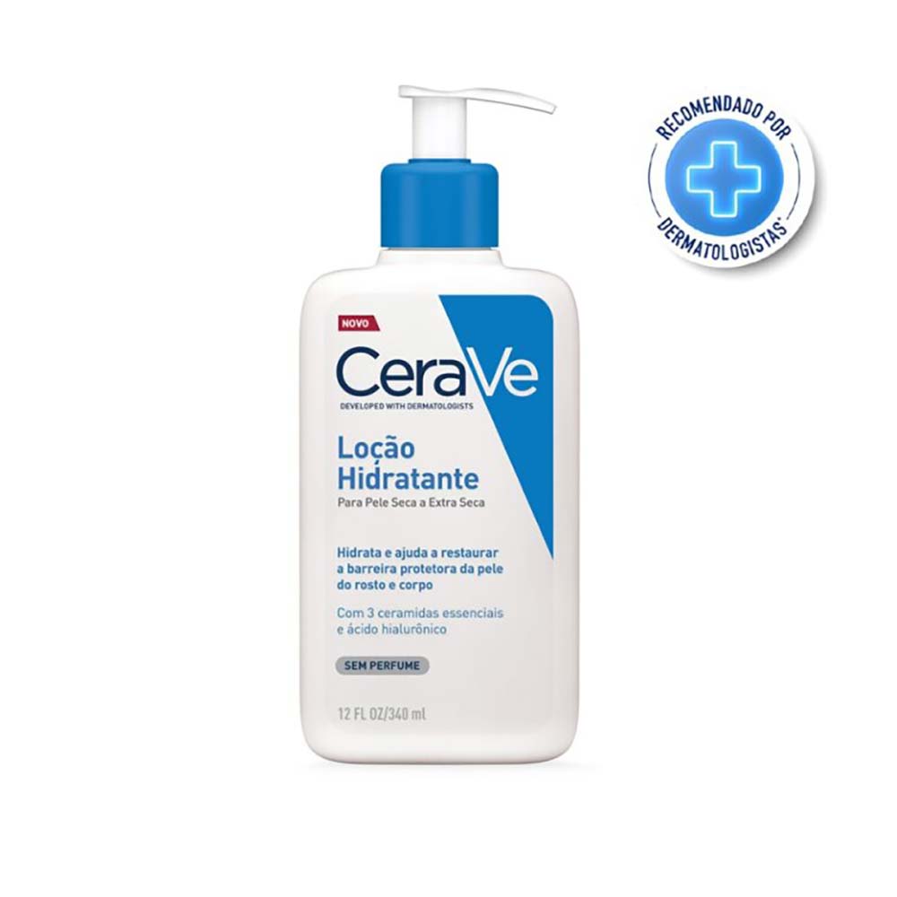 Loção Hidratante Corporal CeraVe para Pele Seca com Ácido Hialurônico e Ceramidas