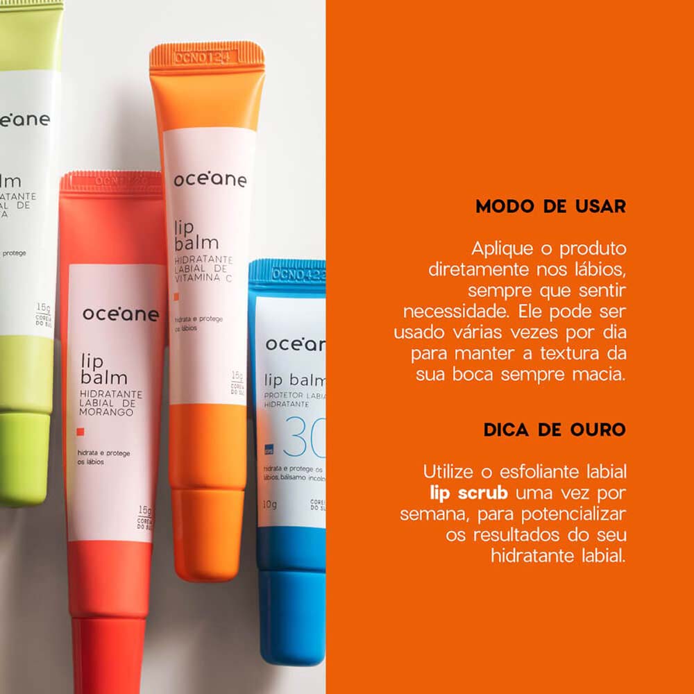 Hidratante Labial Oceane - Lip Balm Vitamina C
