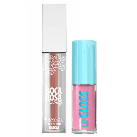 Boca-Rosa-By-Payot-Kit---Batom-Líquido-+-Gloss-Labial-Kit--1