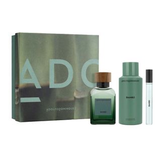 Adolfo Dominguez Bambú Coffret - Perfume Masculino - EDP + Desodorante + Megaspritzer