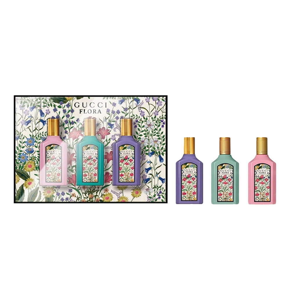 Gucci Flora Coffret Mini Gorgeous Gardenia Mini Gorgeous Jasmine