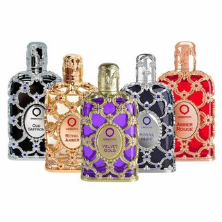Orientica Coffret - Mini Oud Saffron + Mini Amber Rouge + Mini Royal Bleu + Mini Velvet Gold + Mini Royal Amser
