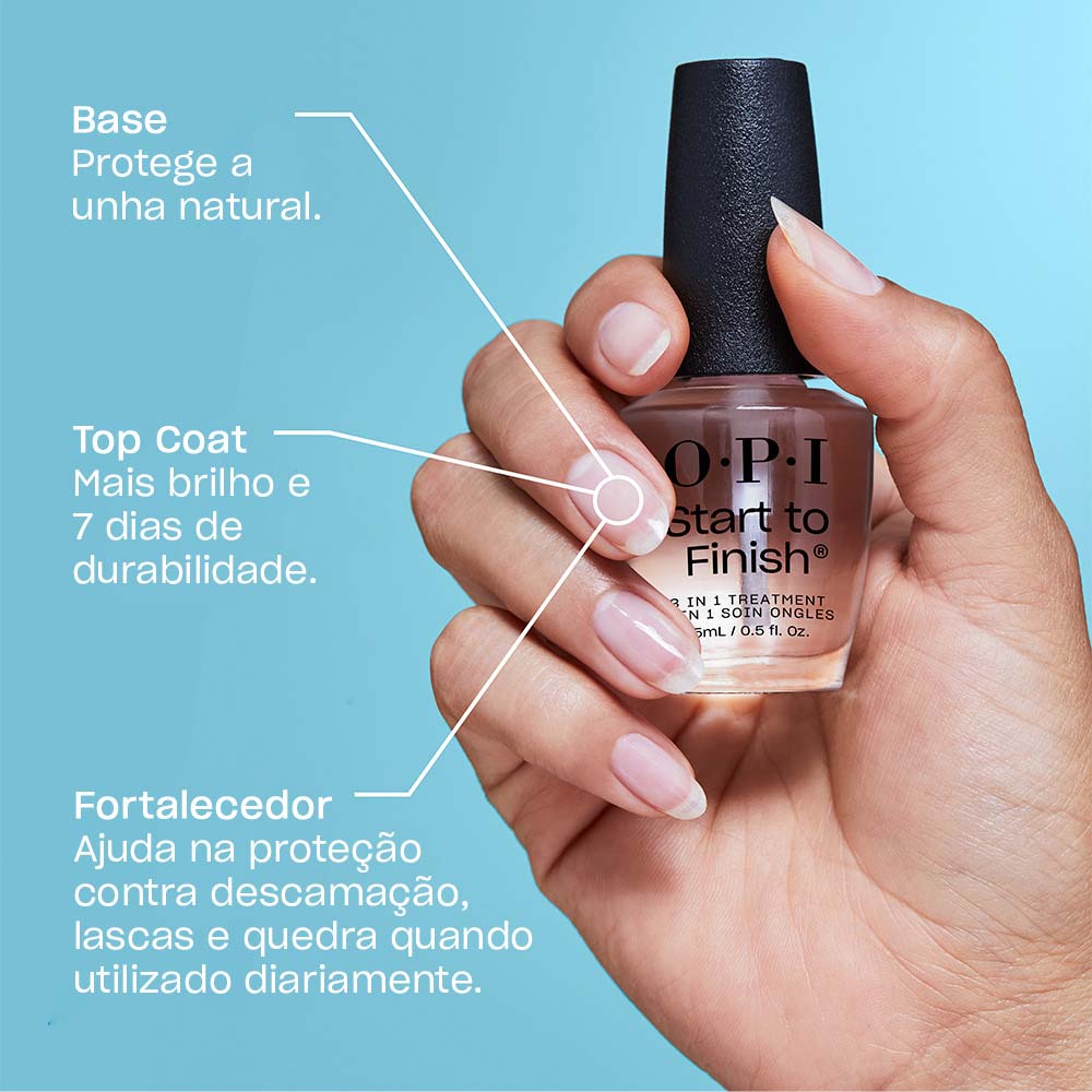 Tratamento para Unhas 3 em 1 O.P.I - Start To Finish