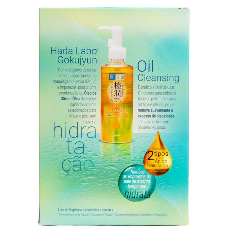 Kit Hada Labo Gokujyun - Óleo de Limpeza Facial + Massageador