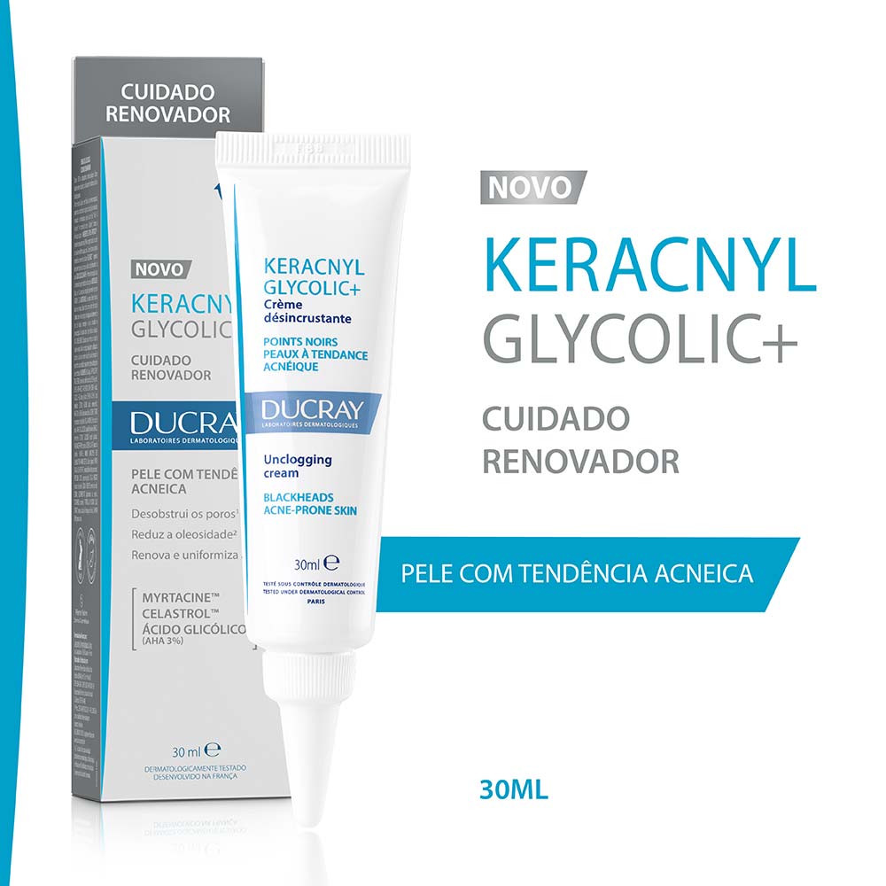 Creme Desincrustante Ducray Keracnyl - Glycolic+