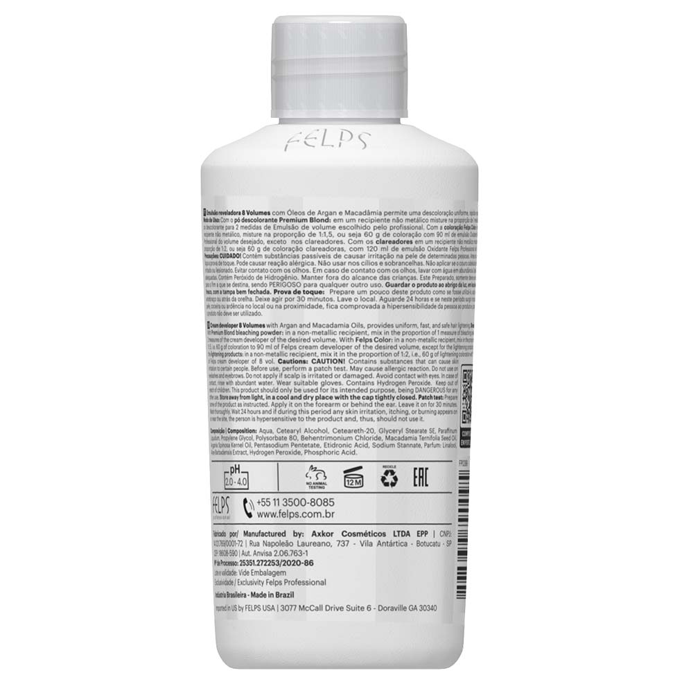 Água Oxigenada Felps Color OX 2.5% - 8 Volumes