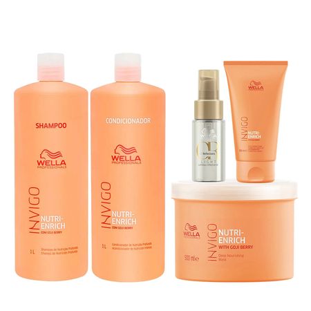 Wella-Professionals-Invigo-Nutri-Enrich-Kit-–-Shampoo-+-Condicionador-+-Máscara-+-Creme-+-Óleo-Light-Kit--1