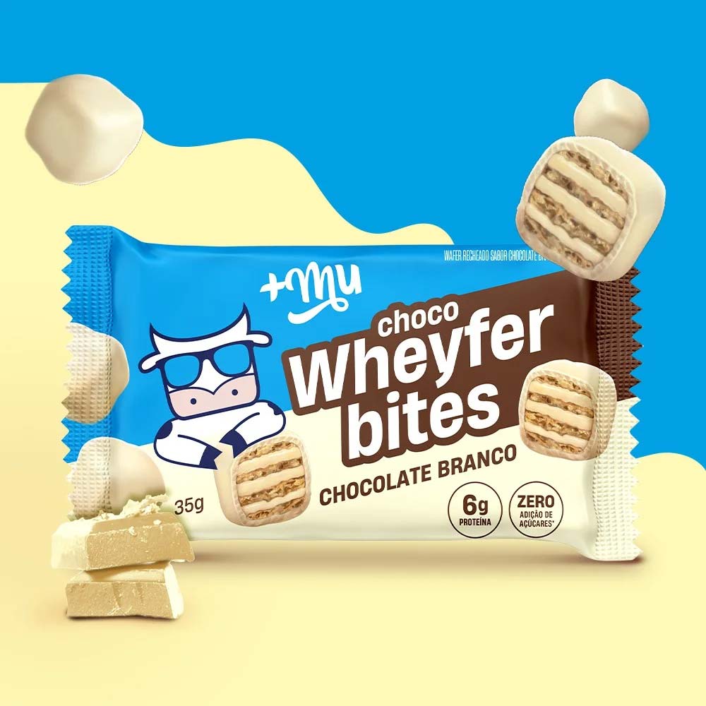 Chocowheyfer Bites +Mu – Chocolate Branco