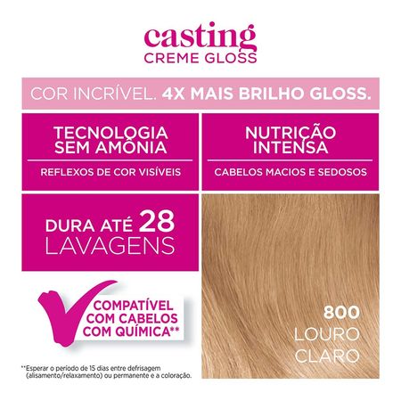 Coloração-Casting-Creme-Gloss-L’Oréal-Paris-–-Tons-Claros-800-Louro-Baunilha--4