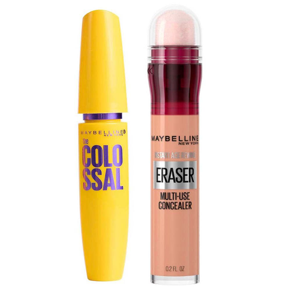 Maybelline Colossal Eraser Kit - Máscara para Cílios + Corretivo Honey