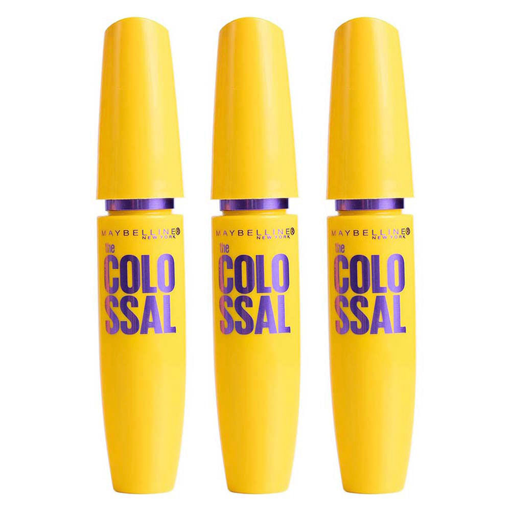 Maybelline Colossal Volum’Express Kit - 3 Máscara para Cílios Lávavel