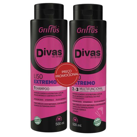 Griffus-Divas-do-Brasil-Lisos-Kit-Shampoo-Condicionador-Kit--1