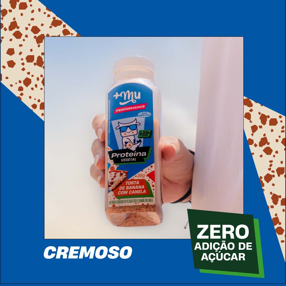 Proteína Vegetal +Mu Performance Banana com Canela