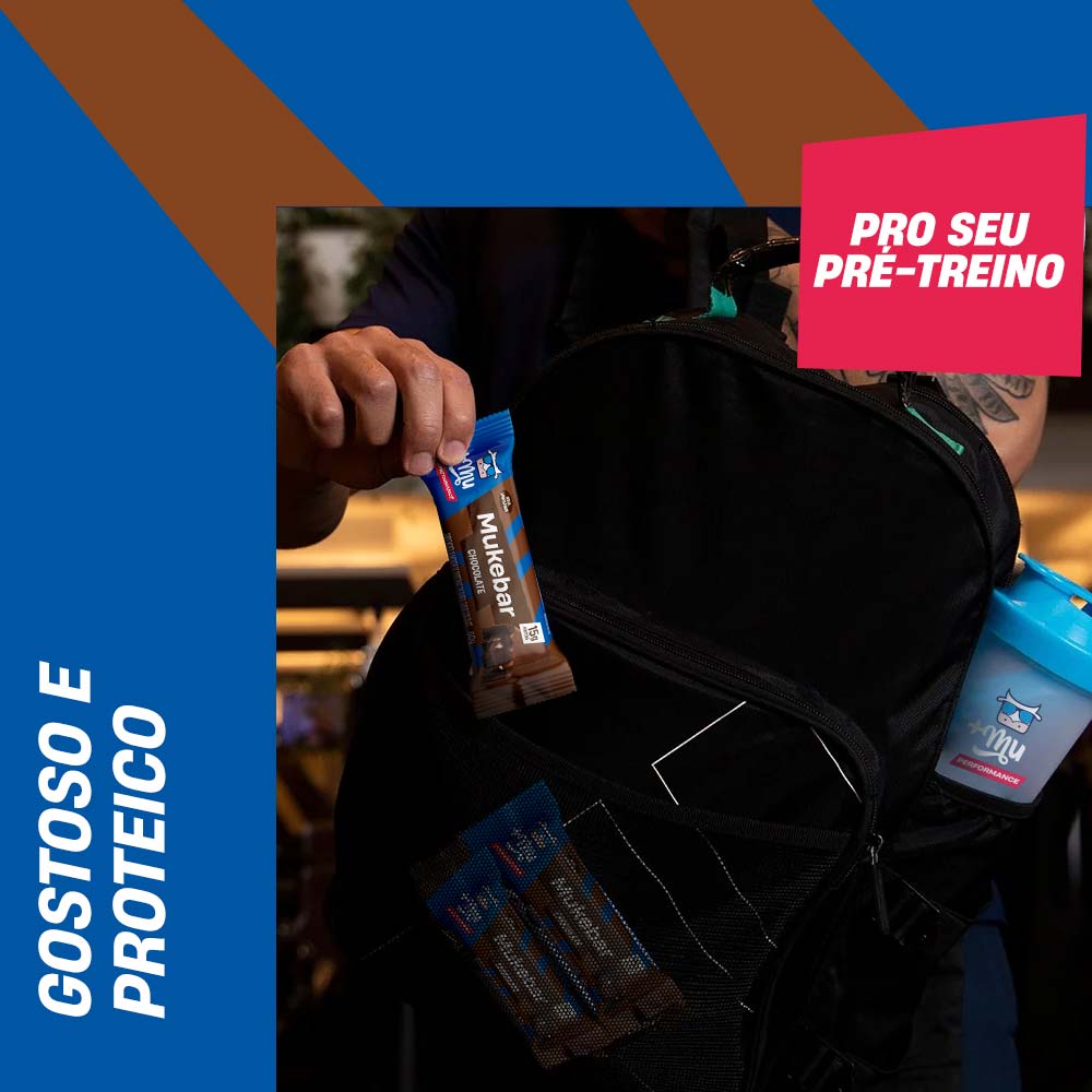 Barrinha de Proteína +Mu Performance Mukebar Chocolate