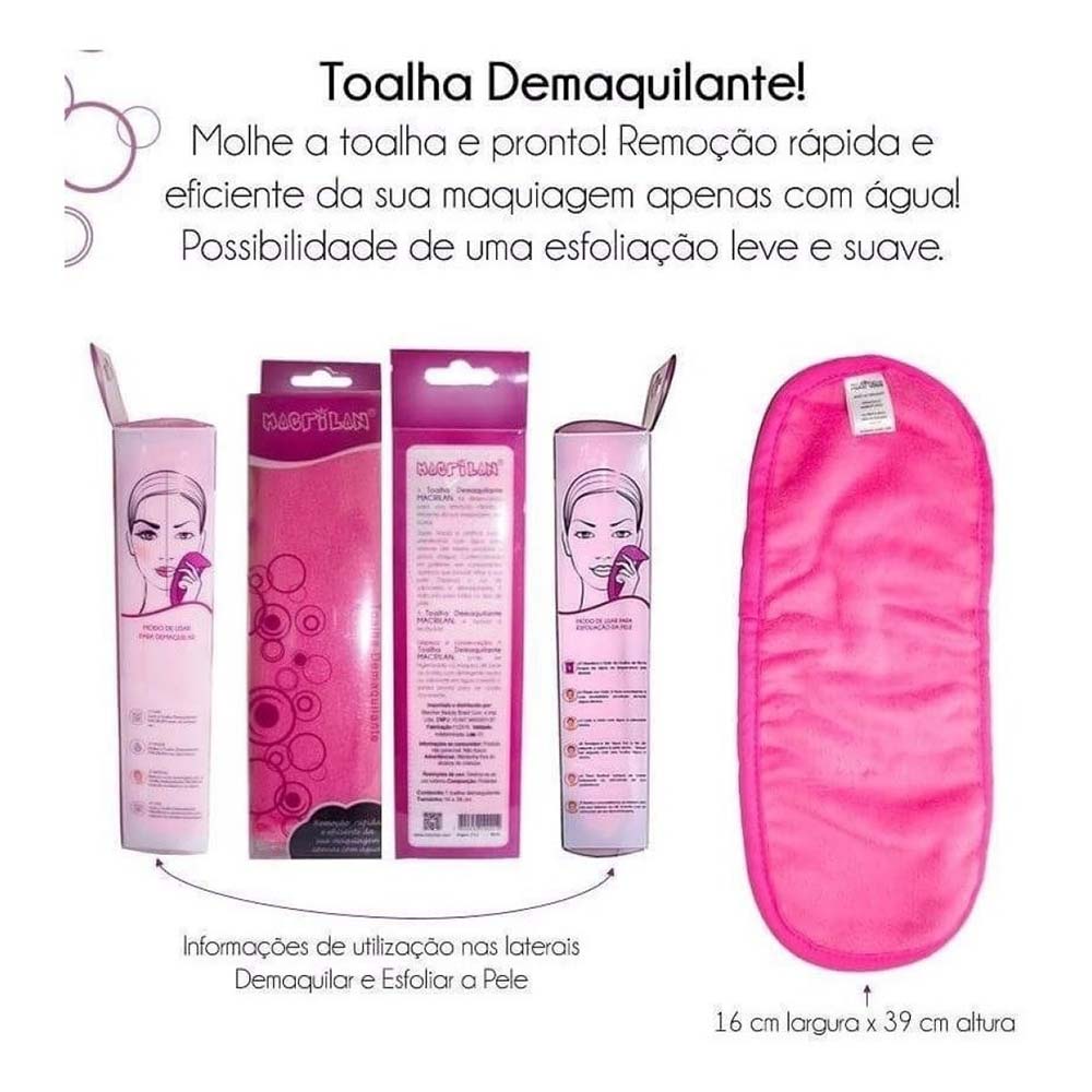 Toalha Demaquilante Macrilan - RE-03