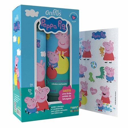 Griffus-Peppa-Pig-Kit---Shampoo-+-Condicionador-Kit--1