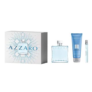 Coffret Azzaro Chrome Kit - Perfume Masculino Edt + Gel De Banho + Travel Size Kit