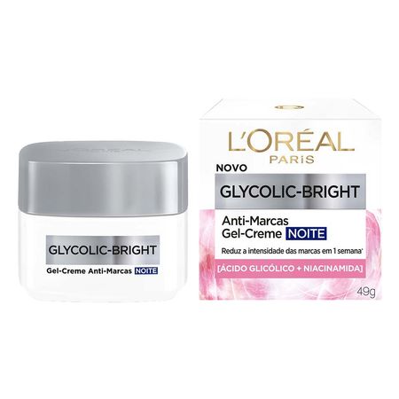 Gel-Creme-Facial-Anti-Marcas-L'Oréal-Paris---Glycolic-Bright-Noite-49g--2