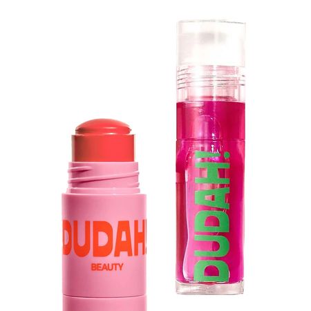 Dudah!-Beauty-Kit---Lip-Glow-Oil-001-+-Stick-Blush-Coral-Kit--1