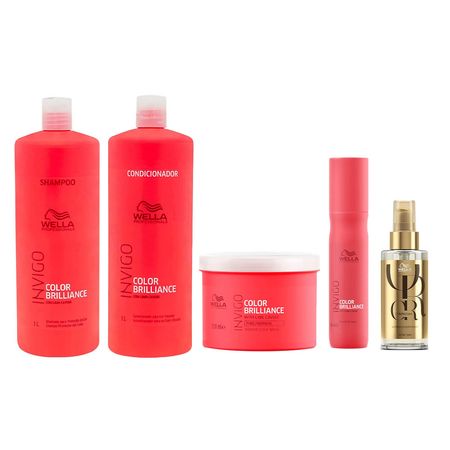 Wella-Professionals-Invigo-Color-Brilliance-Kit-–-Shampoo-+-Condicionador-+-Máscara-+-Leave-in-+-Óleo-Smoothening-Kit--1