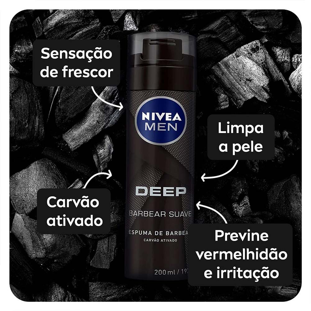Espuma de Barbear NIVEA MEN Deep Comfort