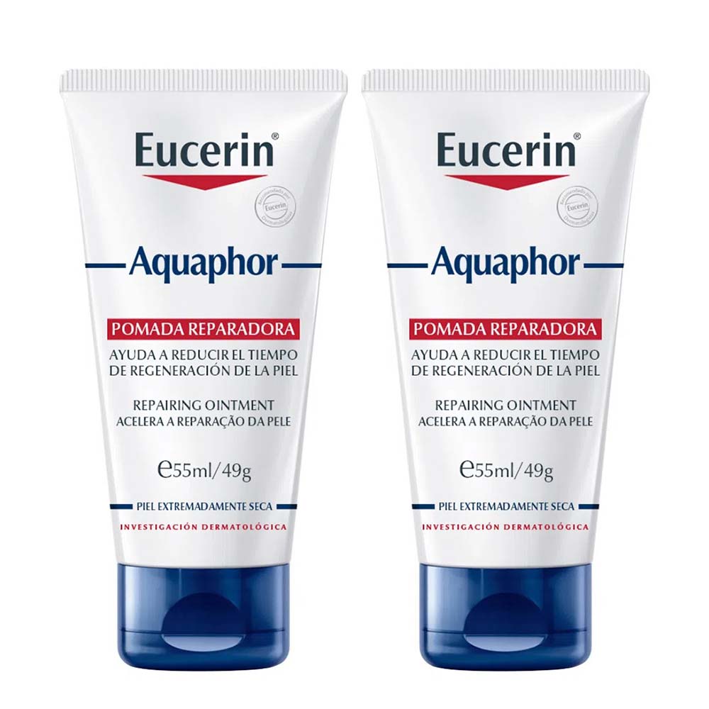 Eucerin Aquaphor Creme Reparador Intensivo Kit com 2 unidades