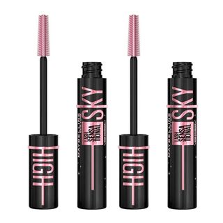 Maybelline NY Lash Sensational Sky High Cosmic Black Máscara de Cílios Lavável Kit com 2 unidades