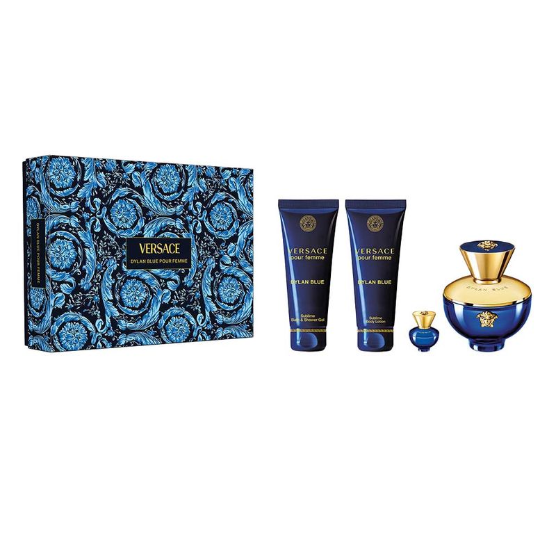 Dylan Blue Pour Femme Versace Coffret - Perfum Feminino - EDP +