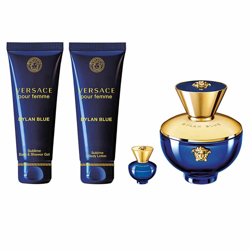 Dylan Blue Pour Femme Versace Coffret - Perfum Feminino - EDP +